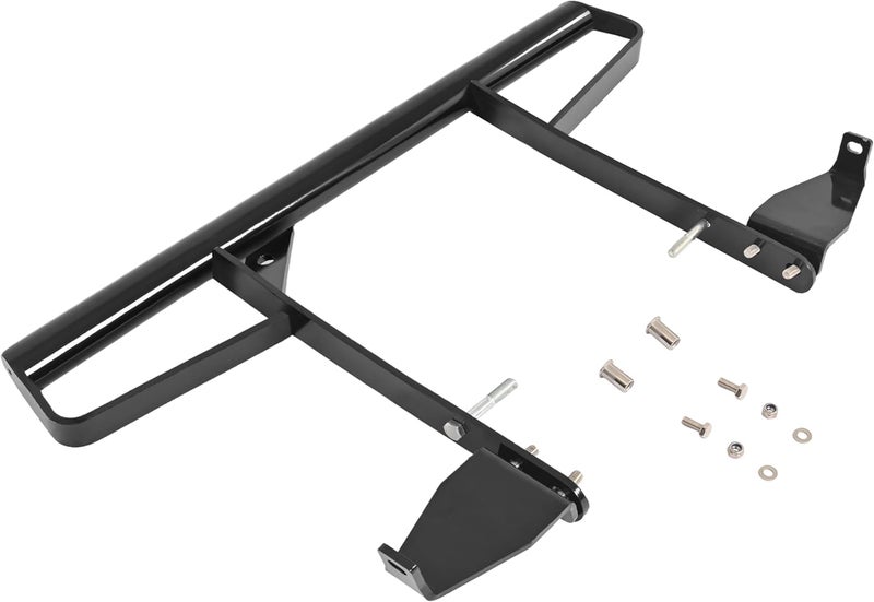 ECOTRIC Aluminium Rear Wide Grab Bar Compatible with 2006-2024 Yamaha Raptor 700 700R ATV Rear Rack Mounted Bar Nerf Bars Gloss Black - Image 2